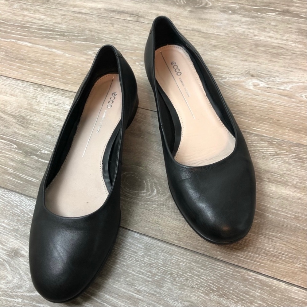 Ecco Anine Ballet Flats Black size 39 (8/8.5)